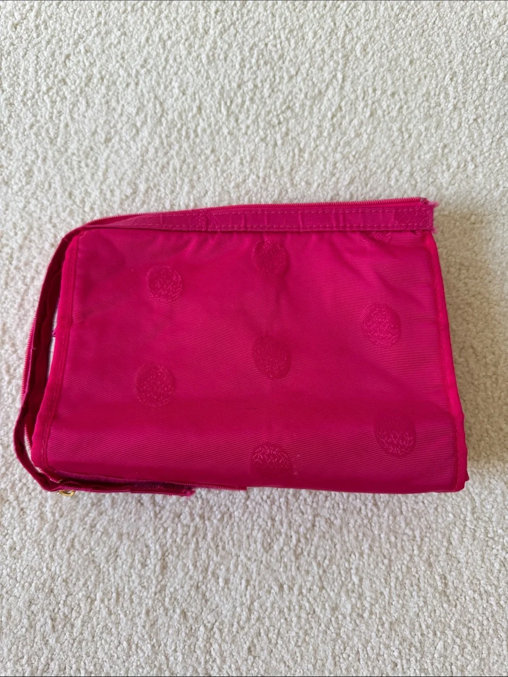 Adrienne Vittadini Hot Pink Cosmetic Bag